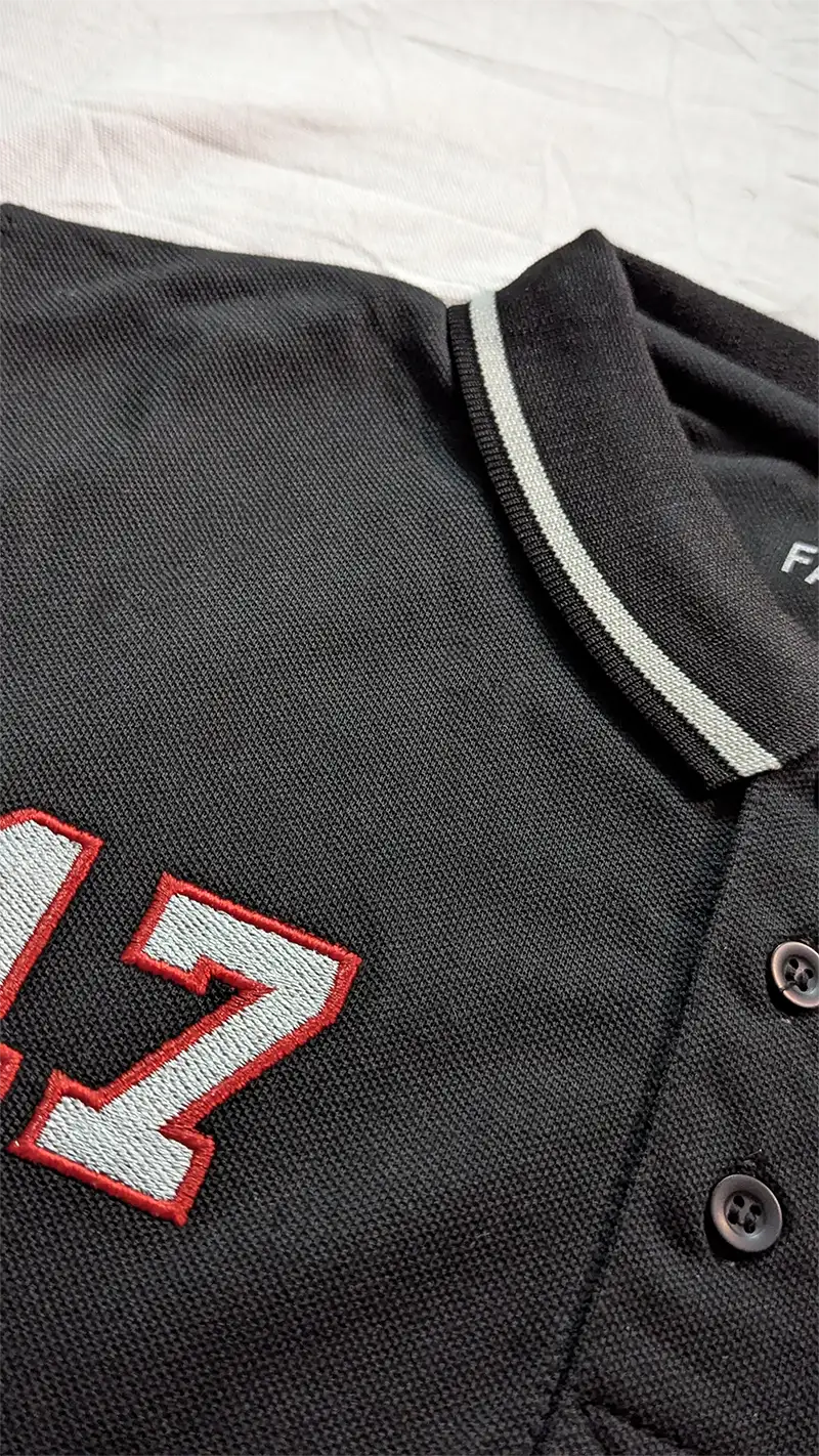 Pack of Two Stylish Embroidered Polo T-Shirts - Image 3