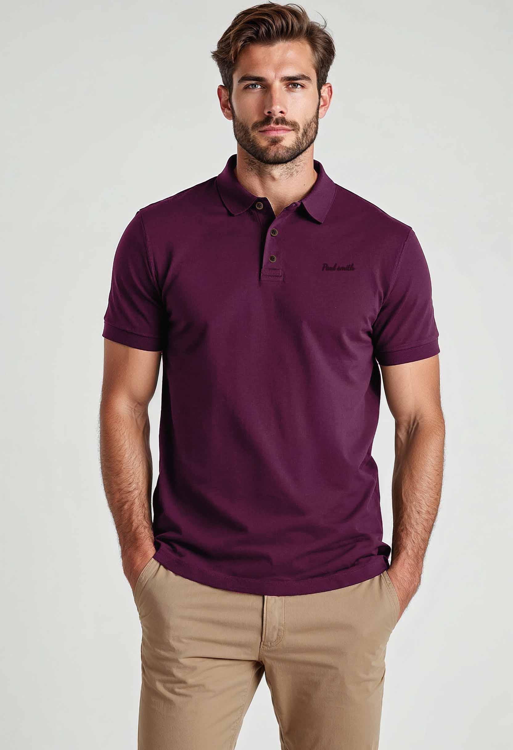 Stylish Elegance: Maroon Polo & Khaki Look