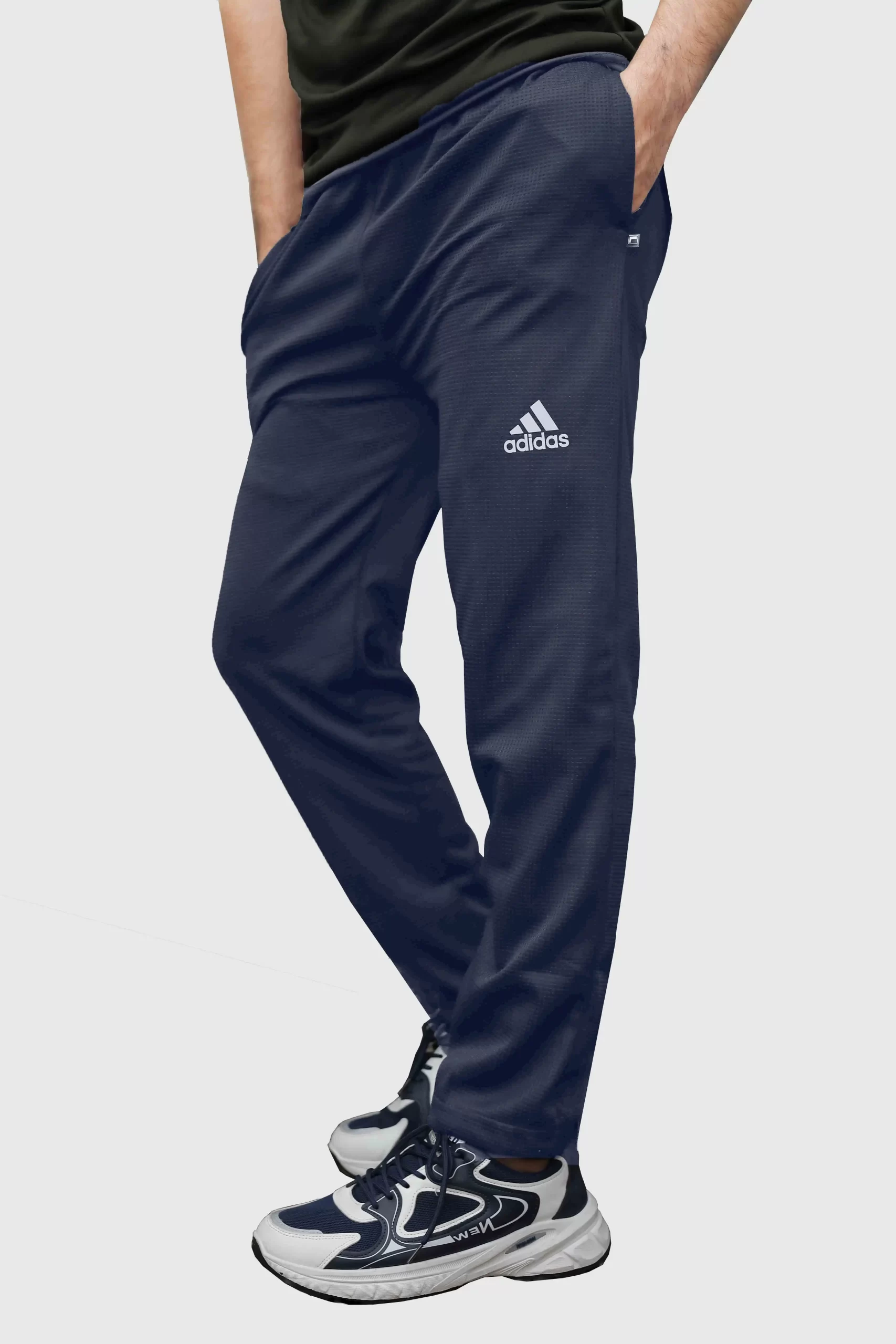 Adidas Men's Navy Blue Athletic Trouser