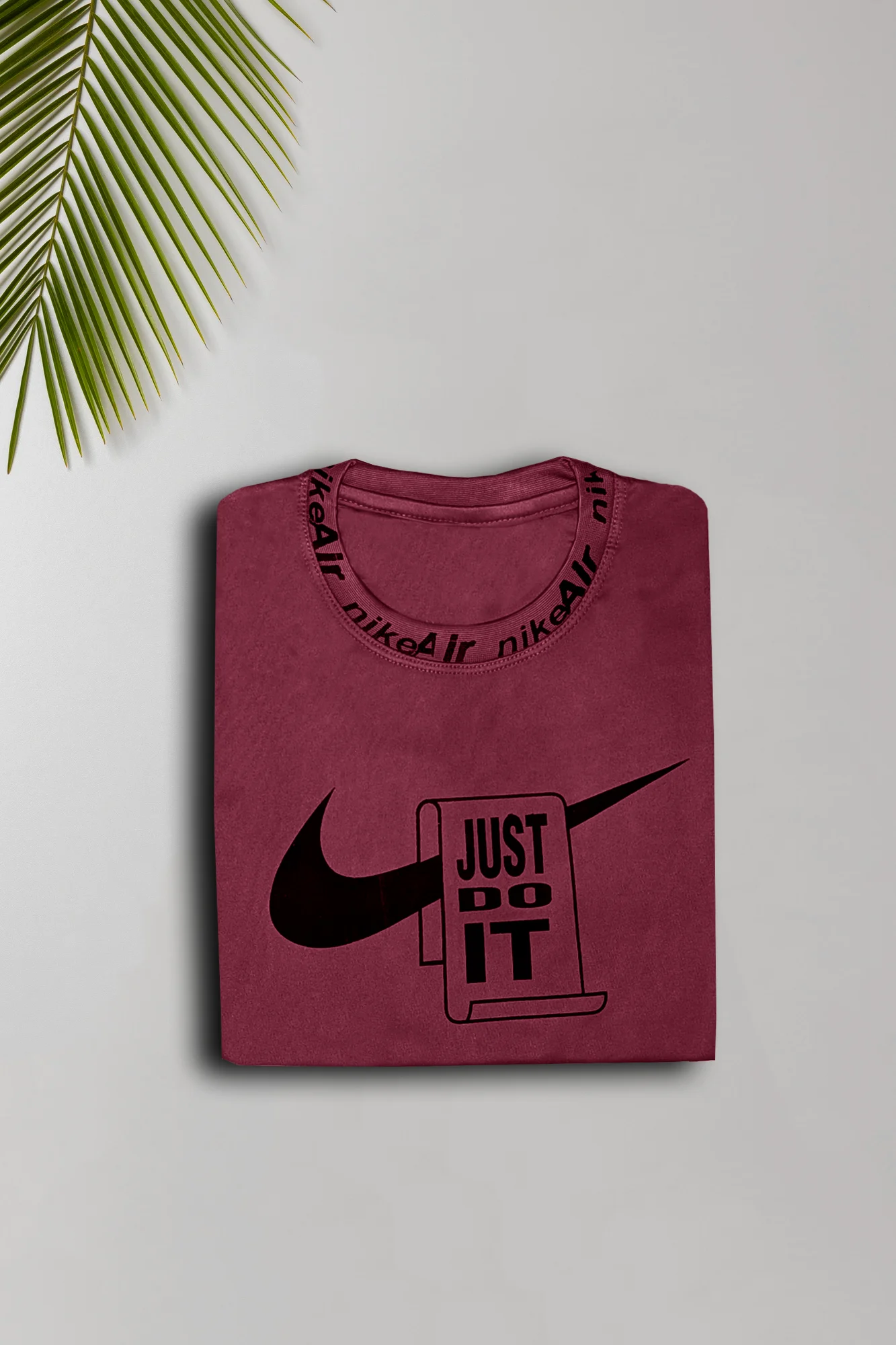 Maroon Nike-Inspired Just Do It Tee