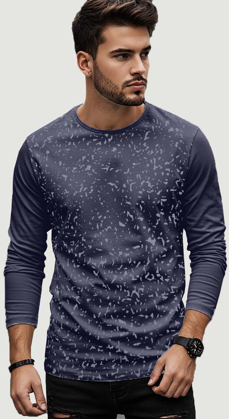 Midnight Splash Full-Sleeve Tee