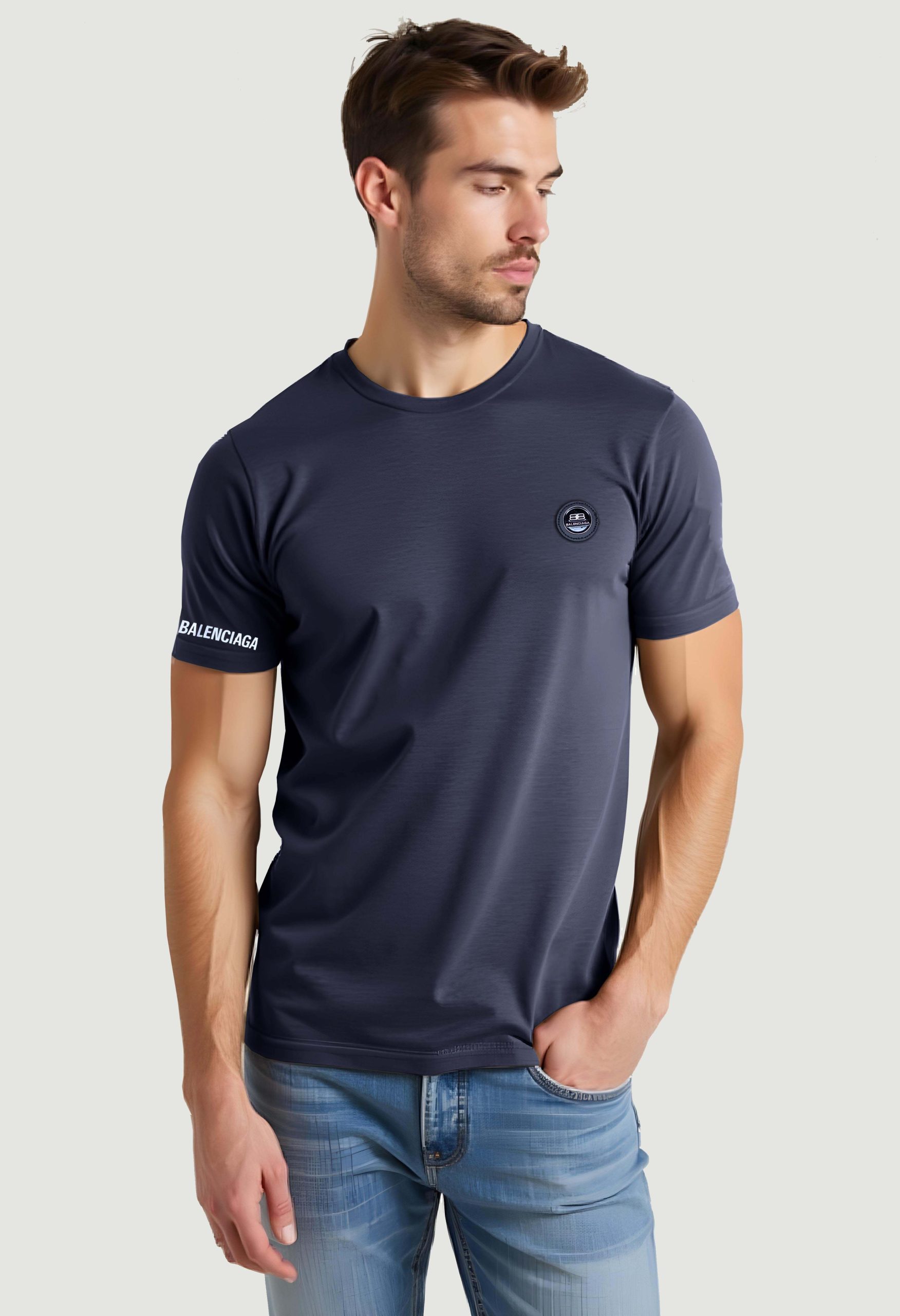Balenciaga Navy Tee